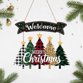 Merry Christmas Wreath Hanging Sign For Front Door