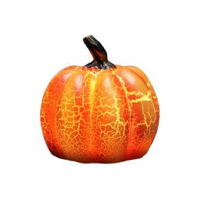 LED Halloween Pumpkin Lantern Resin Pumpkin Lamp Multiple Shapes Halloween Dress Up Props (Option: Default)